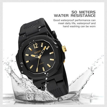 Skmei – 1717 – Quartz Sports Waterproof – Golden